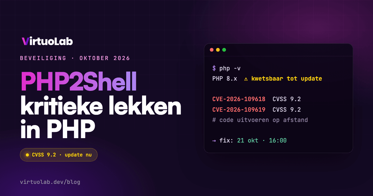 Twee kritieke PHP-lekken, oktober 2026: CVE-2026-109618 en CVE-2026-109619